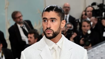NEW YORK, NEW YORK - MAY 01: Bad Bunny attends The 2023 Met Gala Celebrating "Karl Lagerfeld: A Line Of Beauty" at The Metropolitan Museum of Art on May 01, 2023 in New York City. (Photo by Jamie McCarthy/Getty Images)