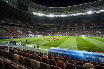 Entrenamiento y rueda de prensa del Madrid previa al partido contra el CSKA