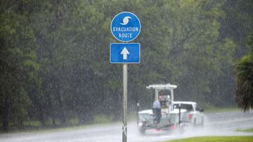 A weather system churning off the coast of Florida is expected to gain strength developing into tropical storm Ophelia as it moves north up the East Coast.