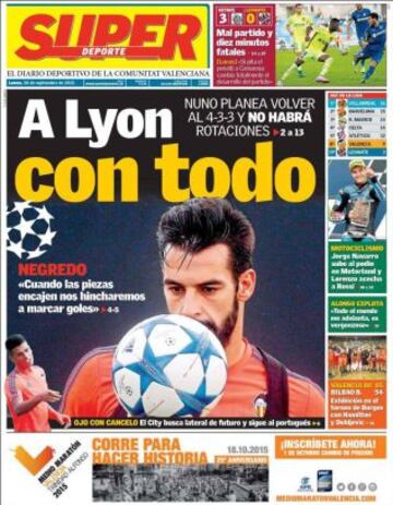 Portadas de la prensa deportiva