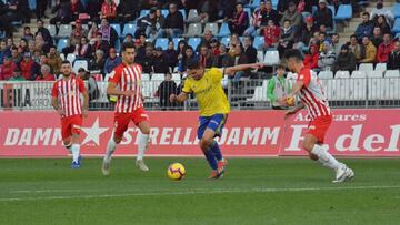 Cádiz y Almería no consiguen pasar del empate en el estadio de los Juegos del Mediterráneo.
