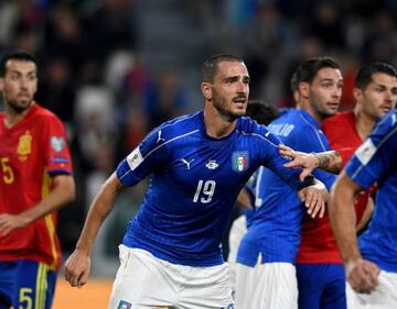 Bonucci, con la selección de Italia.