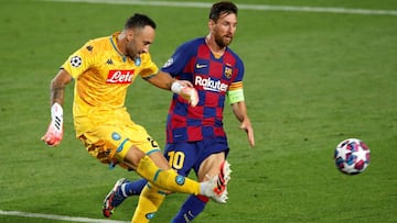 David Ospina y Lionel Messi