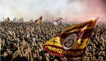 La afici¨®n del Galatasaray es una de las m¨¢s apasionadas de Turqu¨ªa.
