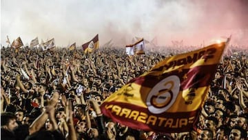 La afición del Galatasaray es una de las más apasionadas de Turquía.