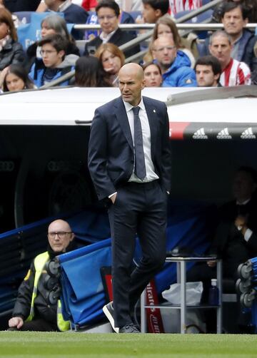 El entrenador del Real Madrid Zidane. 