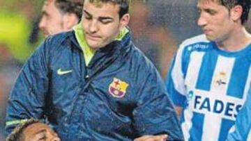 <b>GAFE EN EL CAMP NOU. </b>Andrade, que estaba siendo seguido por el Barcelona, se lesionó en el Camp Nou el 5 de marzo después de marcado un gol a los blaugranas.