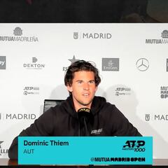 Thiem: "Nadal mejora siempre, por eso es un gran modelo a seguir"