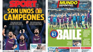 "Baile", "Campeones": la prensa catalana ya avista LaLiga