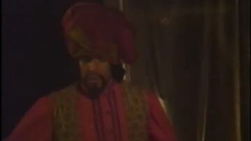 Maradona, como actor por un día con los jugadores del Espanyol