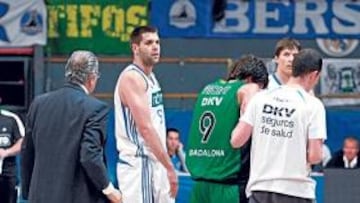 <b>GRAN INCÓGNITA. </b>Ricky Rubio se lesionó el sábado en Vistalegre y hoy es duda para el segundo duelo.