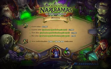 Precios de la expansión de Hearthstone y modos