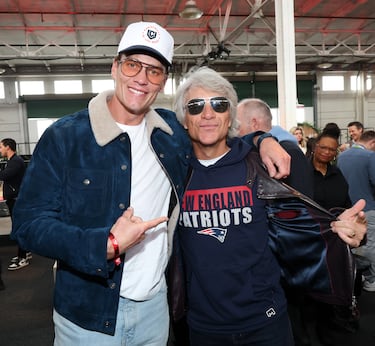 Tom Brady y Jon Bon Jovi.