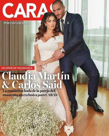 En secreto y tras un corto compromiso: así fue la boda de Claudia Martín y Carlos Said