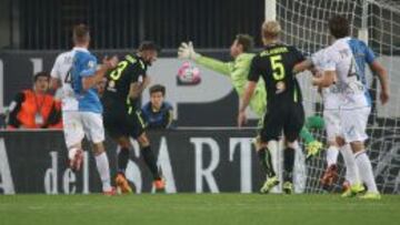 Gol de Pisano en el Chievo Verona-Hellas Verona.