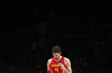 Pau Gasol al término del encuentro.