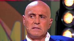 Kiko Matamoros con rostro serio durante su participaci&oacute;n en un programa de televisi&oacute;n.