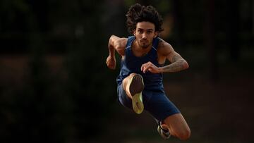 Fernando Carro, entrenando.