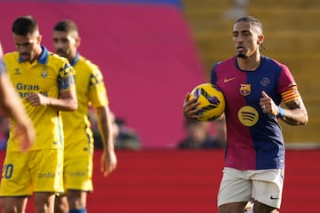 El tanto de Raphinha llenó nuevamente de confianza al Barcelona, que buscaba evitar dejar puntos en el camino. 
