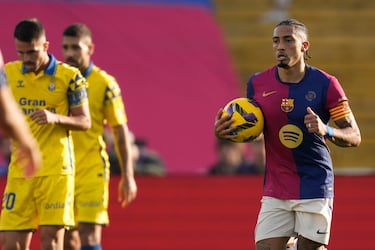 El tanto de Raphinha llenó nuevamente de confianza al Barcelona, que buscaba evitar dejar puntos en el camino.