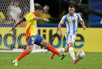 La Selección Colombia cayó 1-0 ante Argentina en el Hard Rock Stadium en partido válido por la final de la Copa América 2024.
