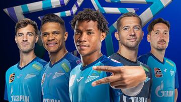 Mateo Cassierra y Wilmar Barrios, campeones con Zenit.