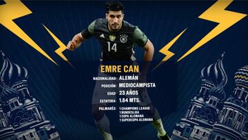 Emre Can, la joya del medio campo del campeón del mundo