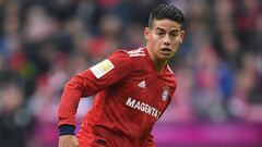 James Rodr&iacute;guez, en un reciente partido con el Bayern.