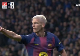 La obra de arte de Dani Olmo sobre la bocina para dejar Cornellá mudo