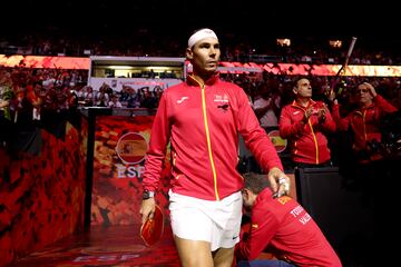 Rafa sale a la pista al que podr¨ªa ser su ¨²ltimo partido como profesional.