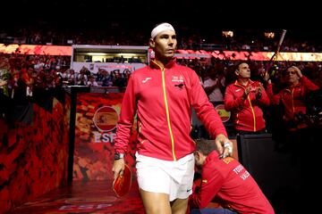 Rafa sale a la pista al que podría ser su último partido como profesional.