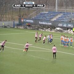 Piqué tiene portero para rato: vean el vuelo sin motor del portero del Andorra