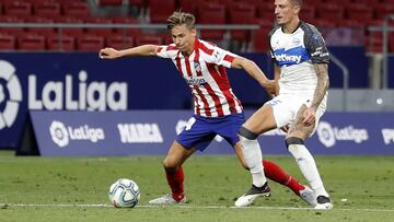 Marcos Llorente en el partido ante el Alavés.