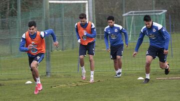 06/02/21 ENTRENAMIENTO DEL DEPORTIVO DE LA CORU&Ntilde;A 
 Villares rayco  miku  rai