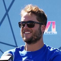 How many times has Matthew Stafford played in the Super Bowl? How many rings has he won?