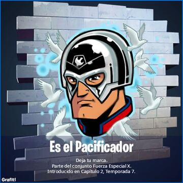 El Pacificador ya est&aacute; en Fortnite... en forma de grafiti