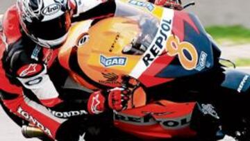 <b>DE VUELTA. </b>Okada ya participó tiempo atrás en los test de Honda.