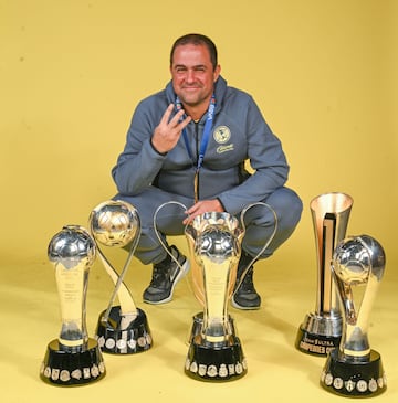  Andre Soares Jardine head coach during special session America team champion Torneo Apertura 2024 Liga MX at BBVA Bancomer Stadium, on December 15, 2024 in Monterrey, Nuevo Leon, Mexico.