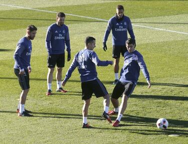 James and Isco to miss Copa return leg against Sevilla; Asensio should start