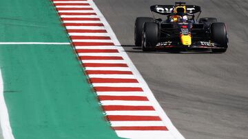 Max Verstappen (Red Bull RB18). Austin, Estados Unidos. F1 2022.