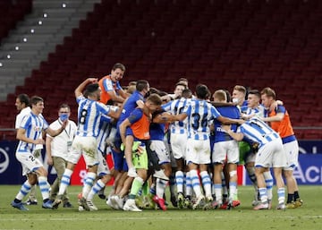 Europe here we come, Real Sociedad celebrate