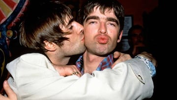 Liam y Noel Gallagher, miembros de Oasis