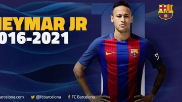 El Barcelona presentó la renovación de Neymar.