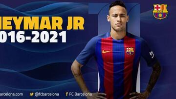 El Barcelona present&oacute; la renovaci&oacute;n de Neymar. 