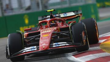 Carlos Sainz (Ferrari SF-24). Marina Bay, Singapur. F1 2024.