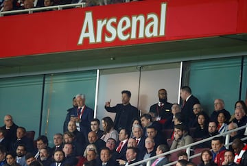 Simeone watched the rest of the game from the stands