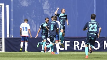 Alegría gol de Zozulia ante el Majadahonda.
