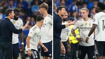 Esto de Xabi es una maravilla: las órdenes que dio a durante el partido de Oviedo, disfruten