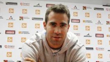 Cabezas, ayer en Zaragoza.