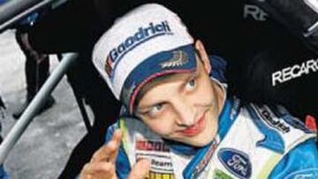 <b>GRAN VICTORIA. </b>Es el segundo triunfo de Hirvonen (26 años), y lo ha hecho con Gronholm en pista.